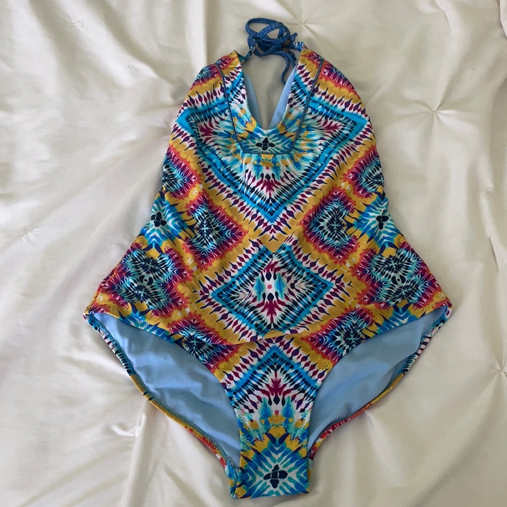 COPY - Jessica Simpson swimsuit tie dye large